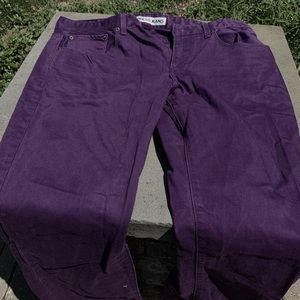 Express Dark purple skinny jeans